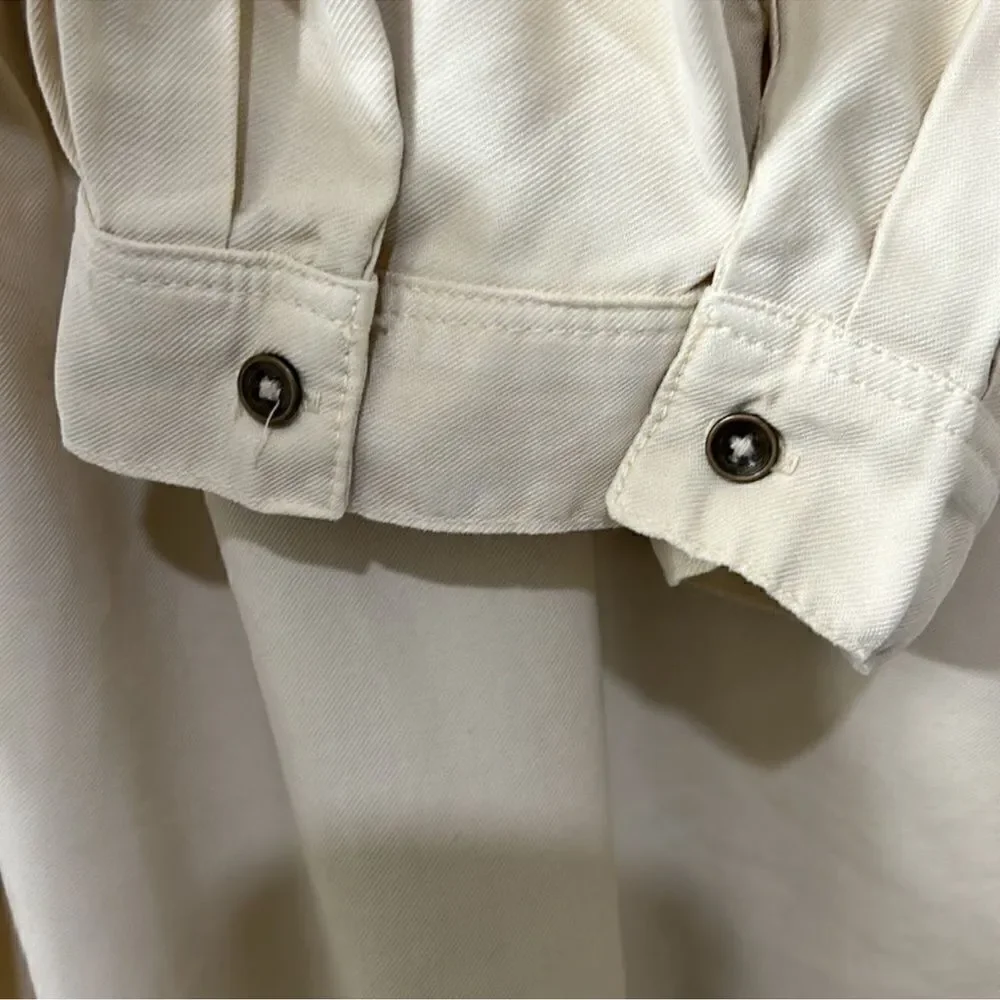 Zara Cream/Beige Kids Girls Shirt Dress(Size 11-12yrs)